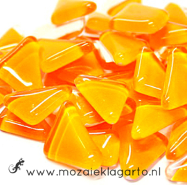 Mozaiek puzzelstukjes Soft Glas 100 gram Oranje 029