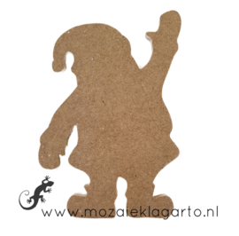 Ondergrond voor mozaiek MDF Kerstman 13x8 cm