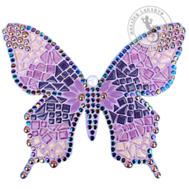 Mozaiekpakket 53 Vlinder Farfalla Paars/Lila/Roze