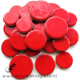 Keramiek Cirkel  3 maten Rood 100 gram 401