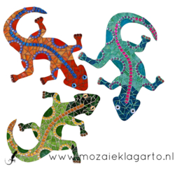 Mozaïek pakket 71 Hagedis Chica Turquoise/Zeegroen