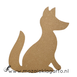 Ondergrond voor mozaiek MDF Vos 16x11 cm