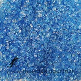 Glas Brokjes/Split  Blauw ca  200 gram 89011