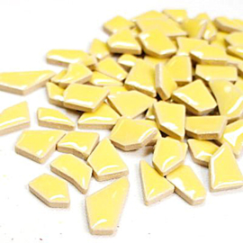 Keramiek puzzelstukjes per 100 gram Banaan Geel 73