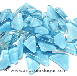 Mozaiek puzzelstukjes Soft Glas 100 gram Aqua 084