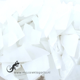 Gekleurde glasscherven Opaal Wit CAG1 O