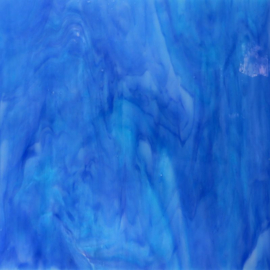 Glasplaat 19x20 cm Blauw/Turquoise Wispy CAG634 W