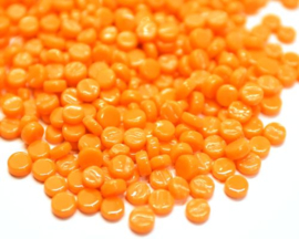 Glastegel Rond 8 mm per 50 gram Oranje 104