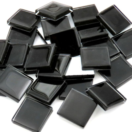 Crystal glastegels 2x2 cm 150 gram Zwart 69