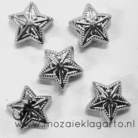 Decoratie sterretjes Zilverkleur 1 cm per 5 099