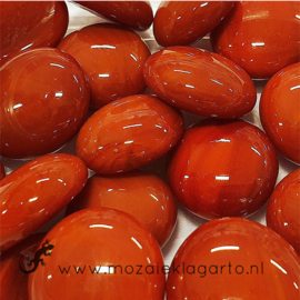 Glas Nugget 17-22 mm Opaal 50 gram Rood 4469