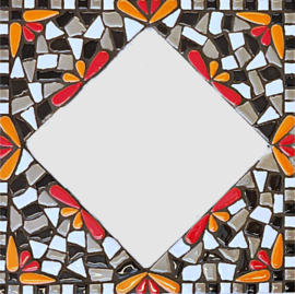 Mozaiek pakket 57 Spiegel Reflexio Zwart