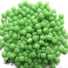 Mozaiek tegeltjes glas 4.8 x 4.8 mm Opaal 25 gram Groen 115