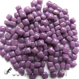 Mozaiek tegeltjes glas 4,8 x 4,8 mm Opaal 25 gram Magenta 60