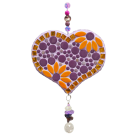 Mozaïekpakket  Suncatcher Hart Paars 57