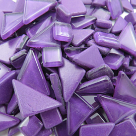 Mozaiek puzzelstukjes Soft Glas 100 gram Paars 7
