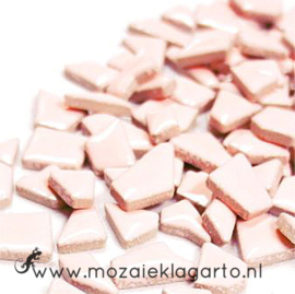 Keramiek Puzzelstukjes per 100 gram Lichtroze 6004