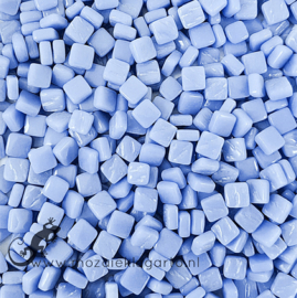 Mozaïek tegeltjes glas 8 x 8 mm Opaal per 50 gram Paarsblauw 062