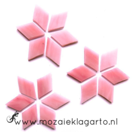 Wybertjes/Ruitjes 15x25 mm per 20 Roze 043-2