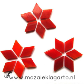 Wybertjes/Ruitjes 15x25 mm per 20 Rood 115-2