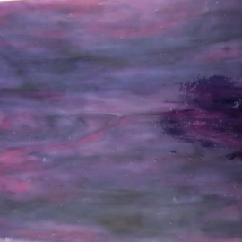 Glasplaat 19 x 20 cm Violet/Magenta Semi Translucent CAG41-3-367st