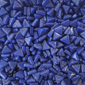 Glasmozaiek Driehoekjes 10 mm per 50 gram Donkerblauw 071