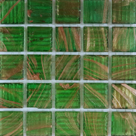 Goudader glastegels Absint Groen per 25 tegels 240