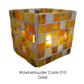 Mozaiekpakket 10 Waxinehouder Carré Geel