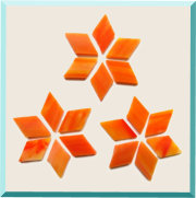 Tiffany Glas Wybertjes - Ruitjes