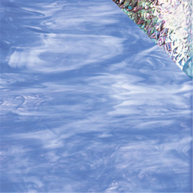 Glasplaat 20x20 cm Iriserend Blauw SO337i
