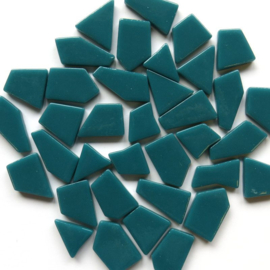 Mozaiek puzzelstukjes 100 gram Donker zeegroen 016