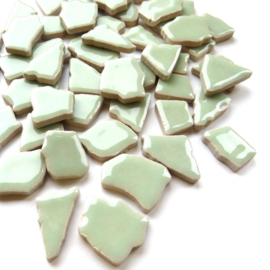 Keramiek Puzzelstukjes per 100 gram Licht Pistache 145