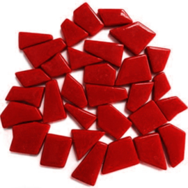 Mozaiek puzzelstukjes Glas 100 gram Rood 16