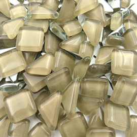 Mozaiek puzzelstukjes Soft Glas 100 gram Taupe 12