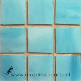 Tiffany glastegels 2x2 cm per 25 Aqua 059