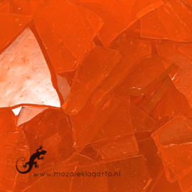 Gekleurde glasscherven Transparant Oranje gewelfd CAG170t