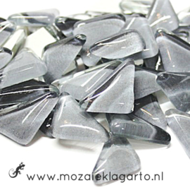Mozaiek puzzelstukjes Soft Glas 100 gram Lichtgrijs 063
