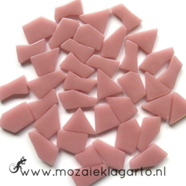 Mozaiek puzzelstukjes Glas 100 gram Lichtroze 017