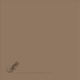 Geglazuurde mozaiektegel Mosa 15 x 15 cm Cacao Brown 20940