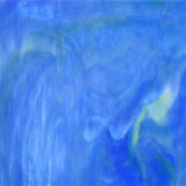 Glasplaat 19x20 cm Blauw/Wit/Groen Semi Translucent GAC197-1st