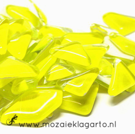 Mozaiek puzzelstukjes Soft Glas 100 gram Citroengeel 025