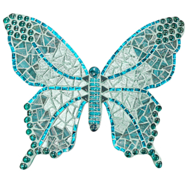 Mozaiekpakket 56 Vlinder Papallona Turquoise