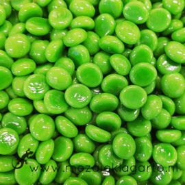 Glas Nugget Mini 9-13 mm Opaal 50 gram Groen 4356