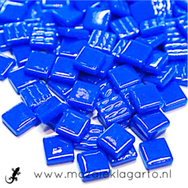 Mozaiek glastegeltjes 12 mm 50 gram Briljant Blauw 069