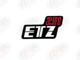 sticker zijdecksel etz 251