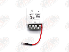 spanningsregelaar 6 Volt 60W + aan het frame  jawa 353/354