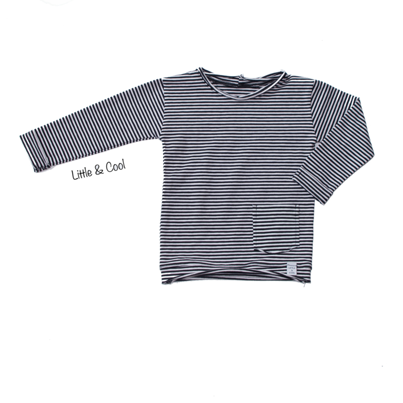 Nieuw Longsleeve - Zwart wit streepjes | Longleeve & Sweaters | Little NE-99