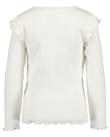 LONGSLEEVE RIB SWAN, OFF-WHITE