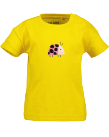 SHIRT GEEL, BUGS & FLOWERS