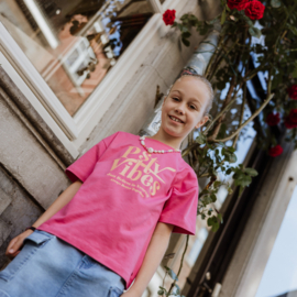 SHIRT PSTV VIBES, FUCHSIA